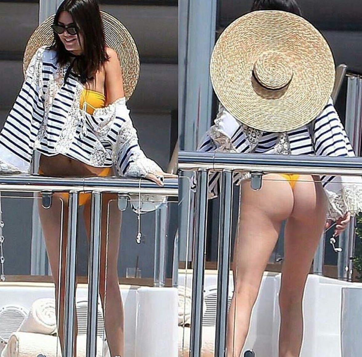 As you can see, Ms. Jenner got a little cheeky during her trip to Cannes. 