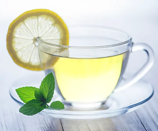 Ginger Lemon and Honey Tea with Camomile Flowers ginger lemon tea