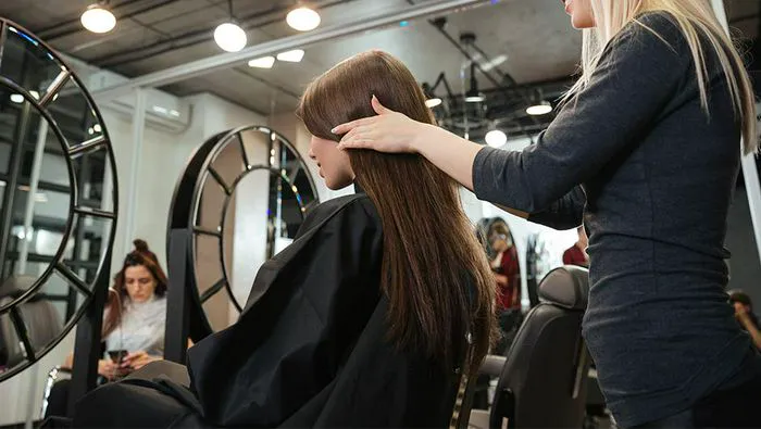 hair styled
