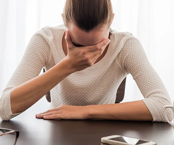 person stressed out