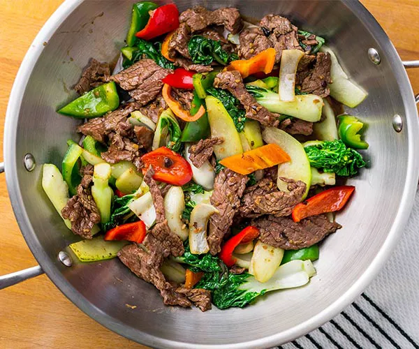 Colorful stir-fry packed with vegetables and nutrients