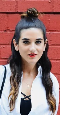 top knot half bun