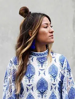 bun with beach waves
