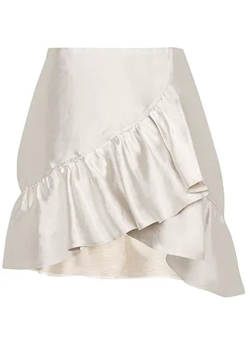 PETITE Metallic Frill Mini Skirt