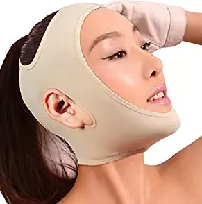 "Facial mask on a model"