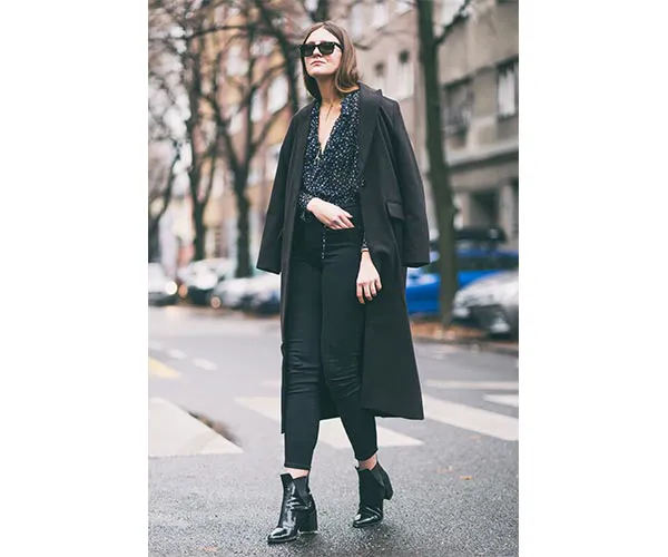 black outfit