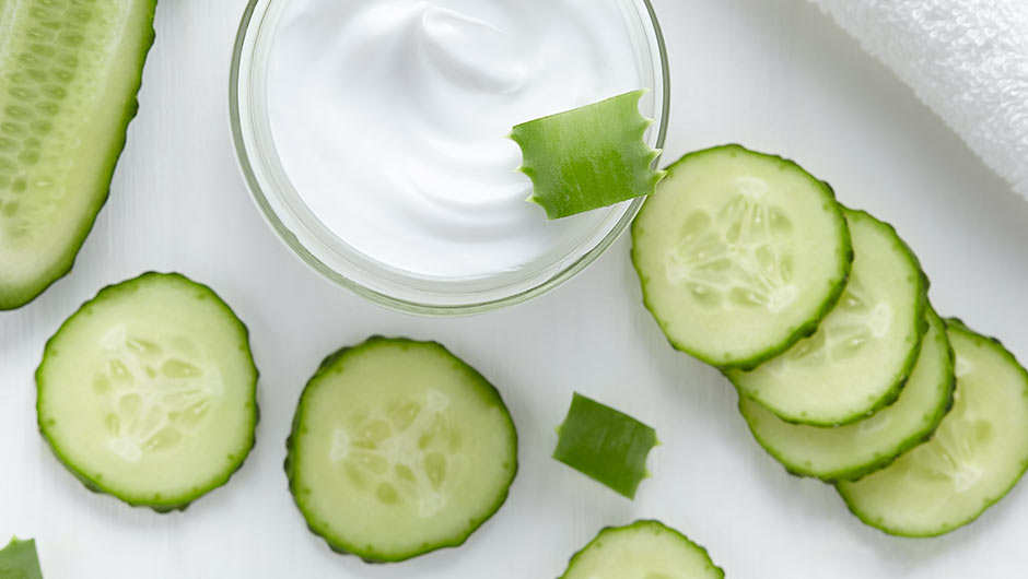 Weekend Project: Make Your Own Cooling Cucumber And Mint Eye Treatment.