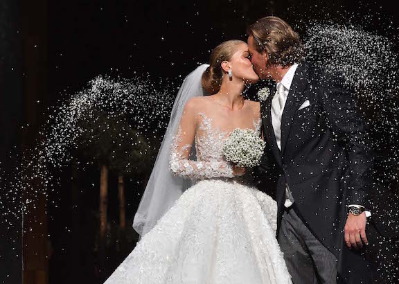 You Have To See This Wedding Dress That's Made With 500,000 Swarovski  Crystals! - SHEfinds