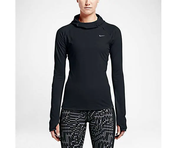 nike dry element women's long sleeve running top