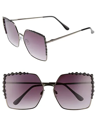 64mm Oversize Square Sunglasses