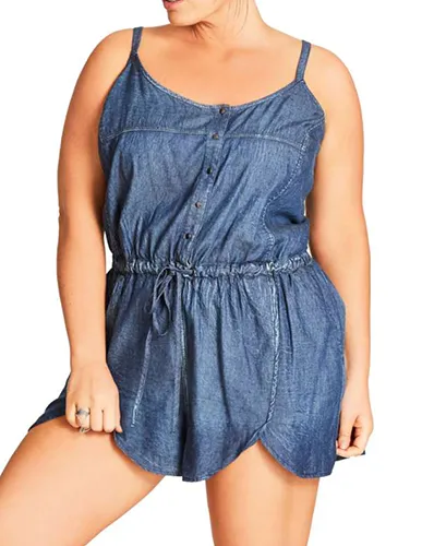 CITY CHIC Chambray Romper