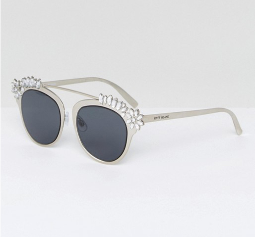 River Island Embellished Sunglasses