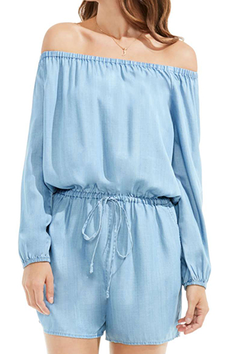 VINCE CAMUTO Tencel® Off the Shoulder Romper