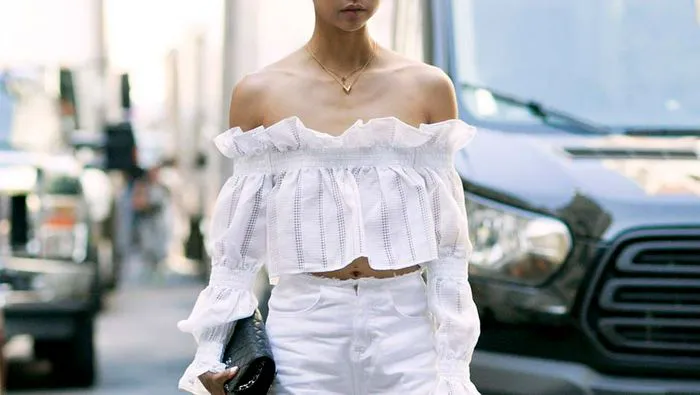 Trendy off-the-shoulder tops for a stylish look