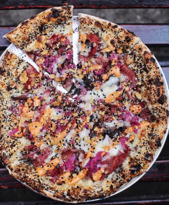 Rainbow Veggie Flatbread Pizza healthy pizza recipes