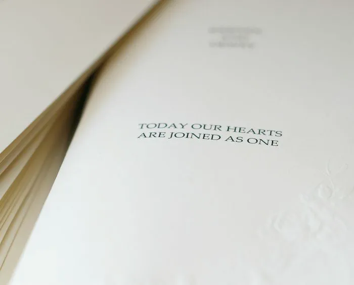 wedding program