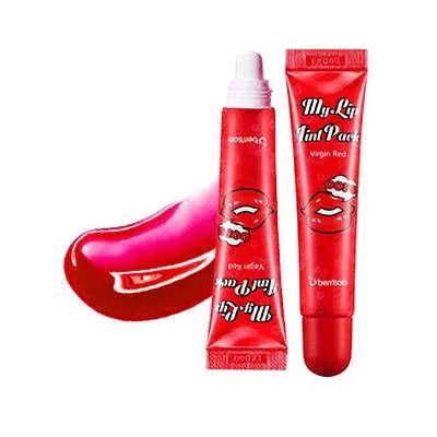 Stylish lip stain packaging displayed on a table