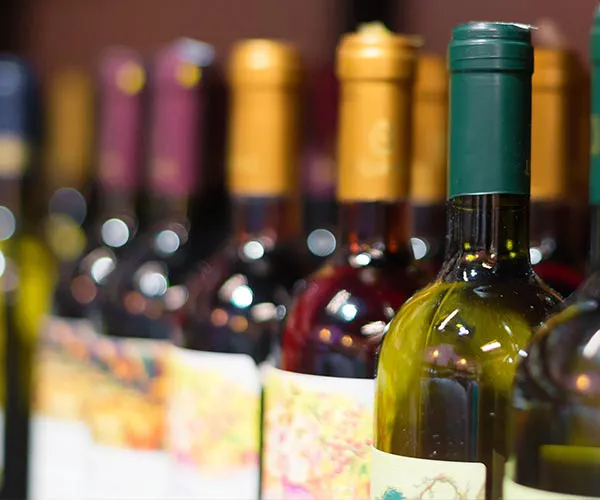 wine bottles