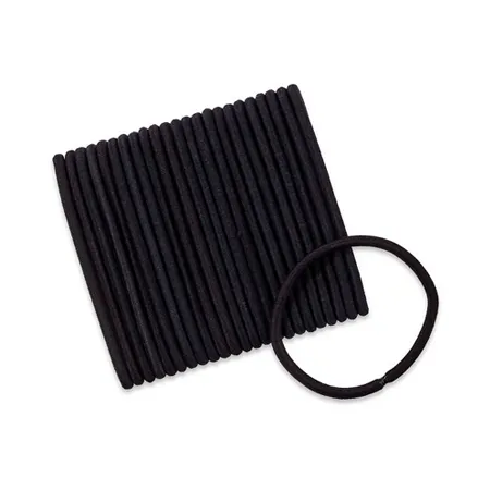 Scunci 5mm No Damage Thick Hair Black Elastics Image from SHEfinds