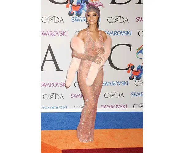 rihanna see-thru dress