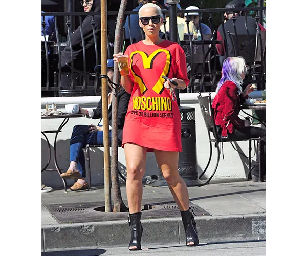 amber rose shirt dress