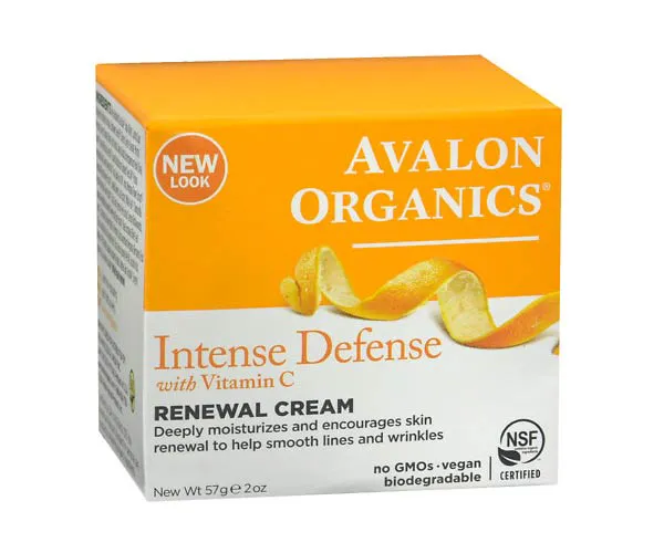 Avalon Active Organics Vitamin C Renewal Facial Cream Budget-friendly anti-aging treatments for glowing complexion