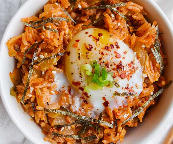 kimchi scrambled eggs