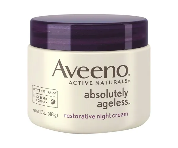 Aveeno® Absolutely Ageless™ Restorative Facial Anti-Aging Night Cream natural anti-aging product