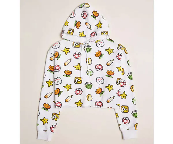 Forever 21 x Super Nintendo white hoodie