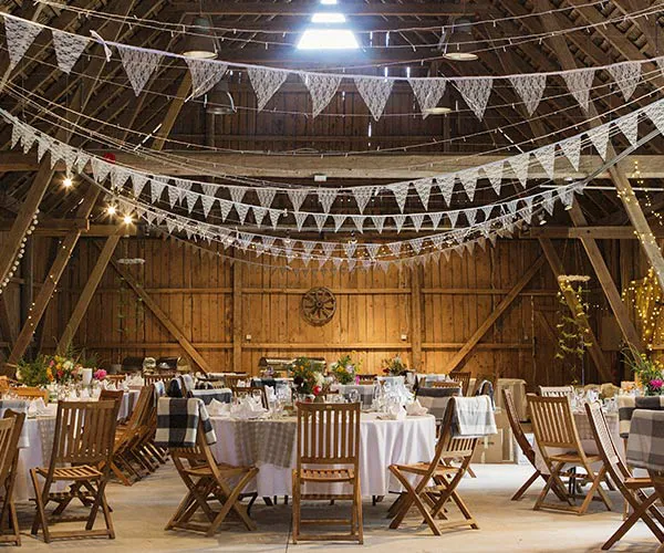 rustic wedding in barn