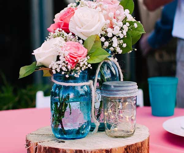 mason jar wedding decor