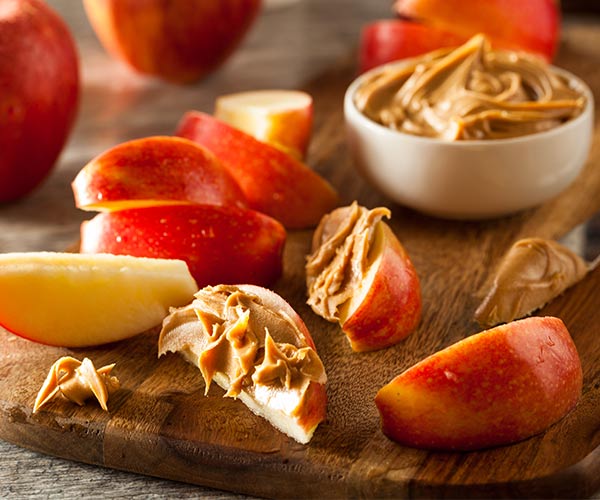 Apple Slices With Peanut Butter apple with peanut butter