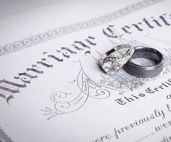 Submit Your Marriage License Marriage license