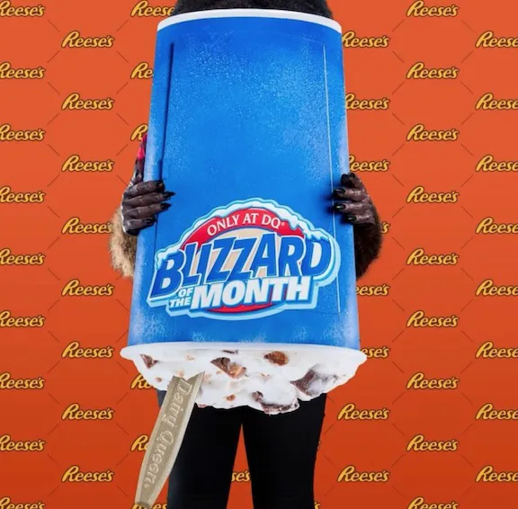 DQ royal reeses and brownie blizzard