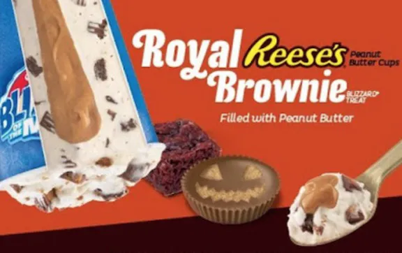 DQ blizzard reeses and brownies