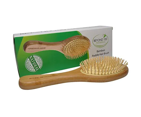 Beyond 100 Naturals Dry Scalp Bamboo Paddle Brush