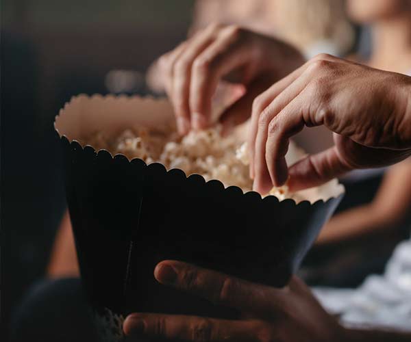 never eat popcorn