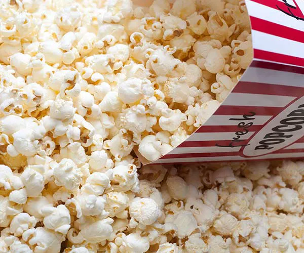 never eat popcorn