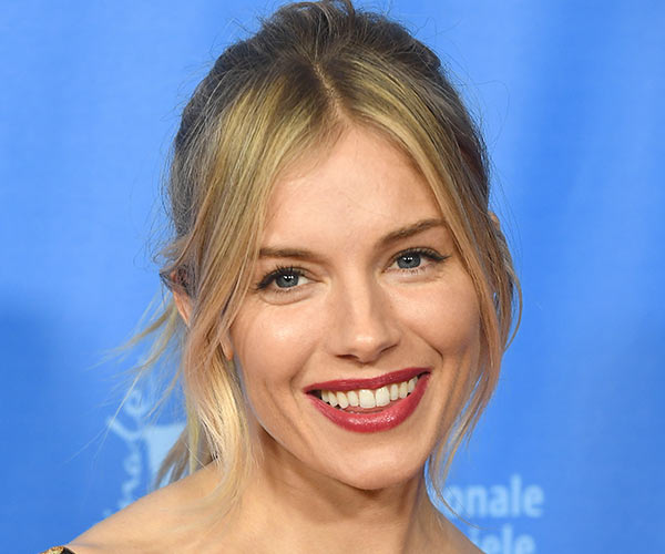 sienna miller curtain bangs