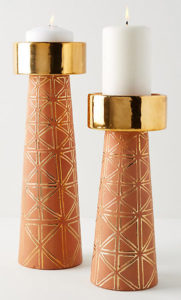 candle holders anthropologie