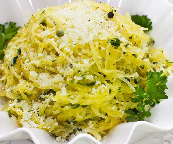 Baked Spaghetti Squash With Garlic & Butter spaghetti squash