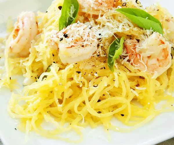 Roasted Shrimp With Spaghetti Squash spaghetti squash