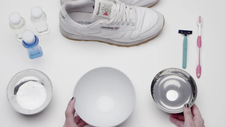 how to clean white reeboks