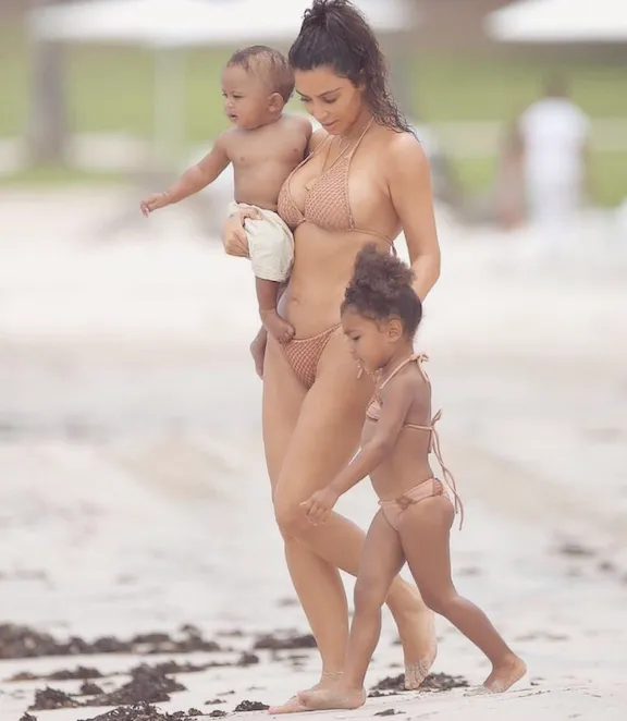 kim kardashian bathing suit big boobs