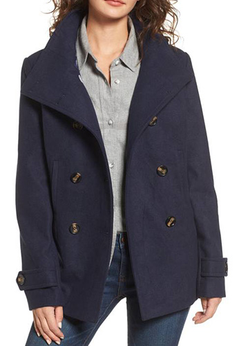 Nordstrom Double Breasted Peacoat