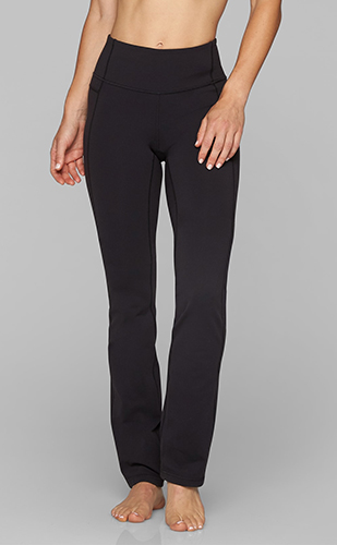 AT Balance Open-Bottom Women's Tall Yoga Pants in Charcoal