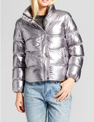 Target Metallic Puffer Jacket