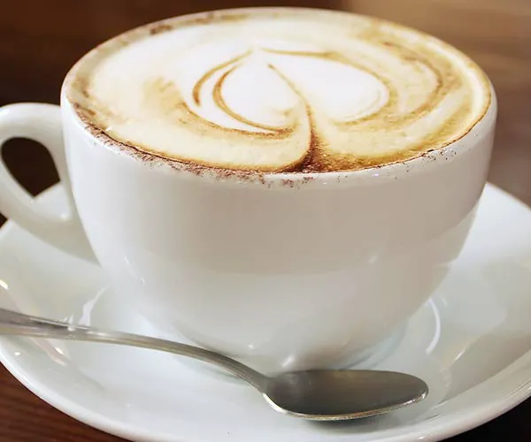 coffee cup with latte art