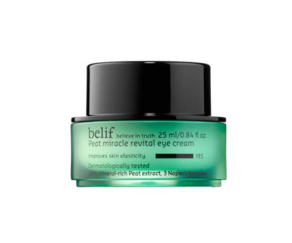 belief peat miracle revital eye cream