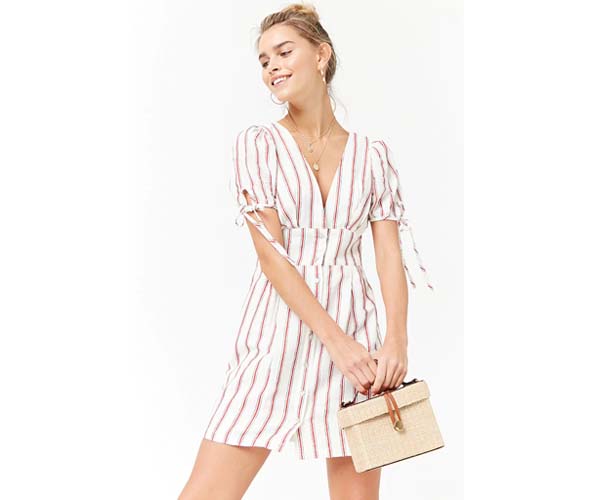 forever 21 plunging spring dress